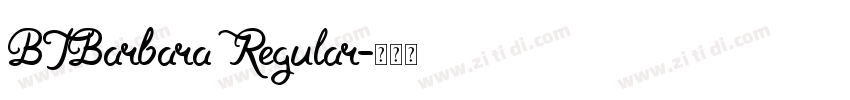 BTBarbara Regular字体转换